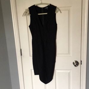 Black asymmetrical dress